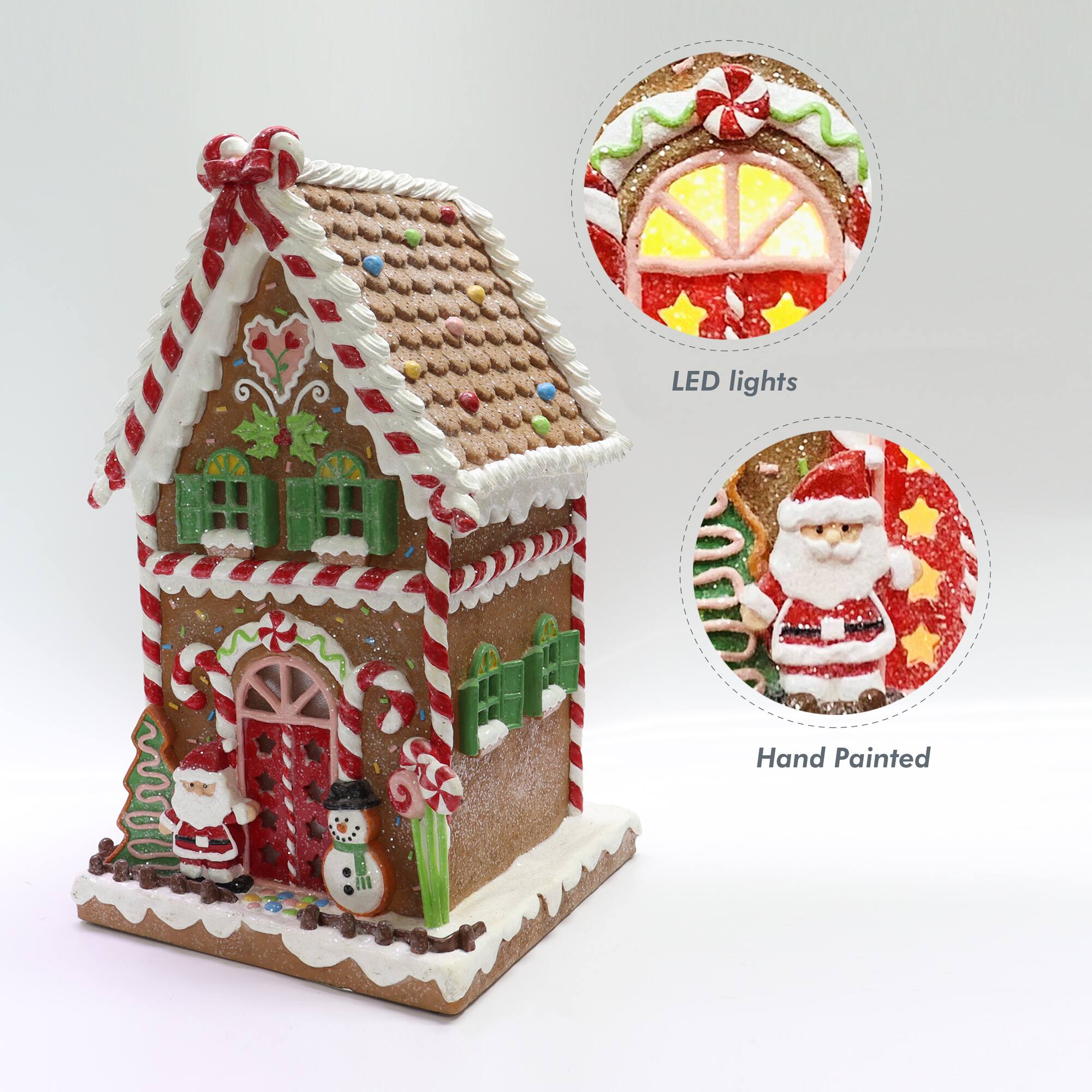 17" Gingerbread Village House
